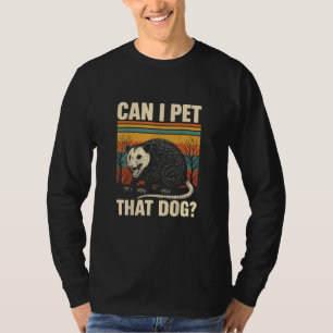 Kann ich diesen Hund-Opossum streicheln Lustiges M T-Shirt