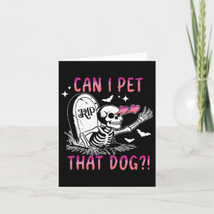 Kann ich diesen Hund Skelett Halloween essen? Karte