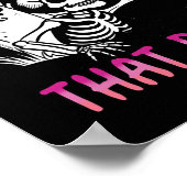 Kann ich diesen Hund Skelett Halloween essen? Poster (Ecke)