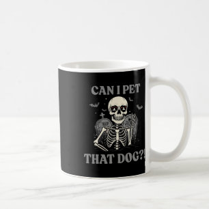 Kann ich diesen Hund Skelett Halloween Funny Dog L Kaffeetasse