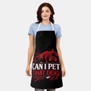 Kann ich diesen Hund streicheln Lustige Hundeliebh Schürze