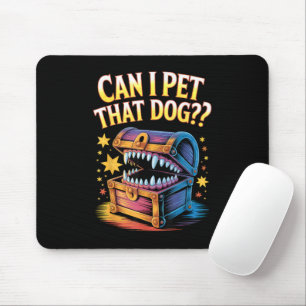 Kann ich diesen Hund streicheln Lustiges Tabletop- Mousepad