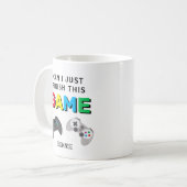 Kann ich diesen lustigen Gamer einfach beenden? Kaffeetasse (Vorderseite Links)