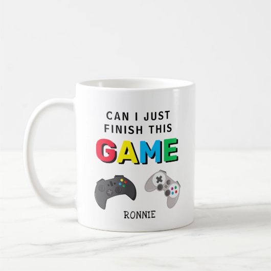 Kann ich diesen lustigen Gamer einfach beenden? Kaffeetasse (Links)