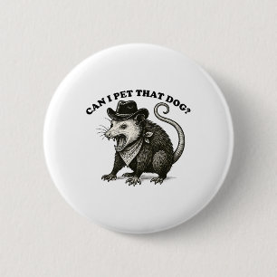 Kann ich dieses Hundin Meme Animal Lover Funny Opo Button