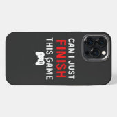 Kann ich dieses Spiel beenden, Funny Gamer Zitat? iPhone Hülle (Rückseite (Horizontal))