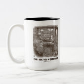 Kann ich dir eine Frage Gefragt haben? (Alice Shee Zweifarbige Tasse (Links)