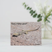 Kann ich dir helfen? postkarte (Stehend Vorderseite)