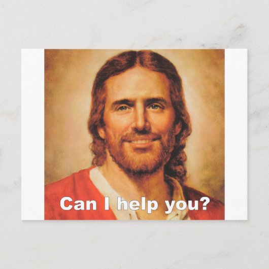Kann ich dir helfen? postkarte (Vorderseite)
