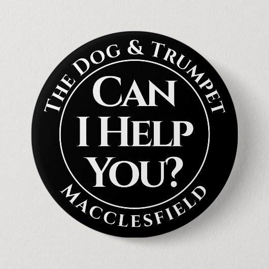 Kann ich dir helfen? Schaltfläche Abzeichen Button (Vorderseite)