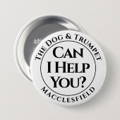 Kann ich dir helfen? Schaltfläche Abzeichen Button (Vorne & Hinten)