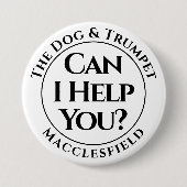 Kann ich dir helfen? Schaltfläche Abzeichen Button (Vorderseite)