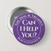Kann ich dir helfen? Schaltfläche Abzeichen Button (Vorne & Hinten)