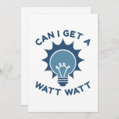 Kann ich ein Watt bekommen? Dankeskarte (Vorne/Hinten)