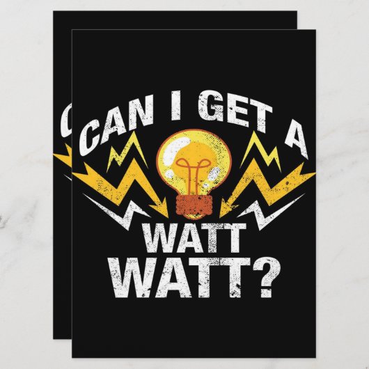 Kann ich ein Watt bekommen? - Funny Electrical (Vorne/Hinten)