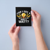 Kann ich ein Watt bekommen? - Niedlicher Elektrike Flyer (Gruppe)