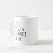 Kann ich eine Tabelle für diese Tasse Got haben? (Vorderseite Links)