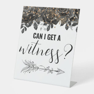 Kann ich eine Witness Funny Wedding Black Rose bek Sockelschild