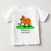 Kann ich einen Niedlichen Pony-Cartoon haben? Baby T-shirt (Vorderseite)