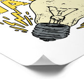 Kann ich einen Watt bekommen? Elektrisches Geschen Poster (Ecke)