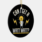 Kann ich einen Watt bekommen? Keramik Ornament (Rechts)