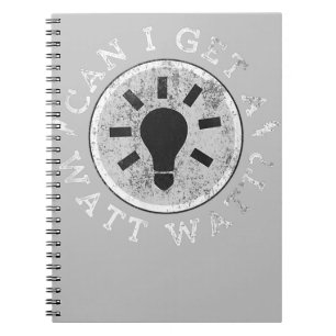 Kann ich einen Watt Funny Liebhaber Elektroingenie Notizblock