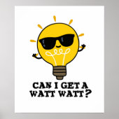Kann ich einen Watt-Watt-Funny Science Bulb Pub be Poster (Vorne)