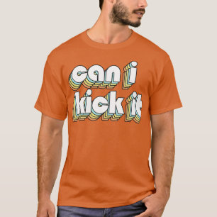 Kann ich es 2 Retro-Rainbow-Typografie in verblich T-Shirt