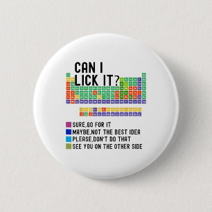 Kann ich es ablecken Periodensystem Chart Wissensc Button