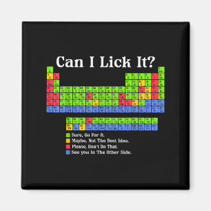 Kann ich es ablecken Periodensystem Chart Wissensc Magnet