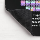 Kann ich es ablecken Periodensystem Kinder Wissens Mousepad (Ecke)