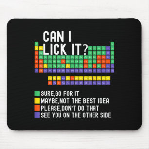 Kann ich es ablecken Periodensystem Lustiger Wisse Mousepad