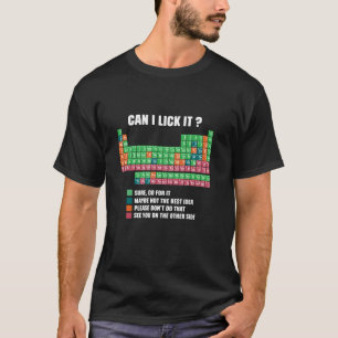 Kann ich es lecken Periodensystem Jungen Mädchen K T-Shirt