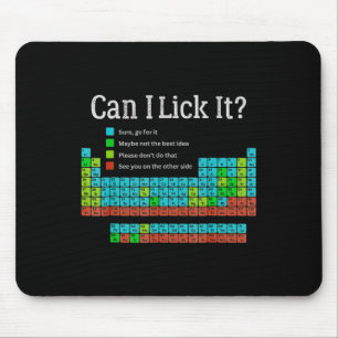 Kann ich es lustig zurück zur Schule Periodensyste Mousepad