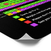 Kann ich es mir regelmäßig anschauen, wie Mädchen  Poster (Ecke)