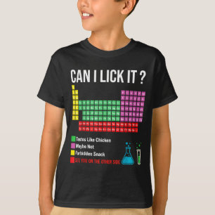 Kann ich es Periodensystem-Diagramm Chemie-Lehrer T-Shirt