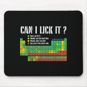 Kann ich es Periodensystem Leckere Lustiger Wissen Mousepad