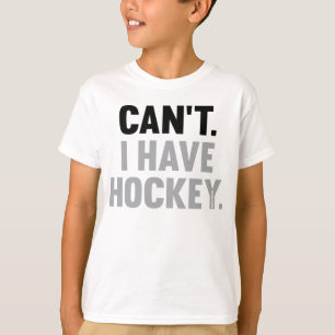 Kann ich Hockey-große lustige T-Shirt