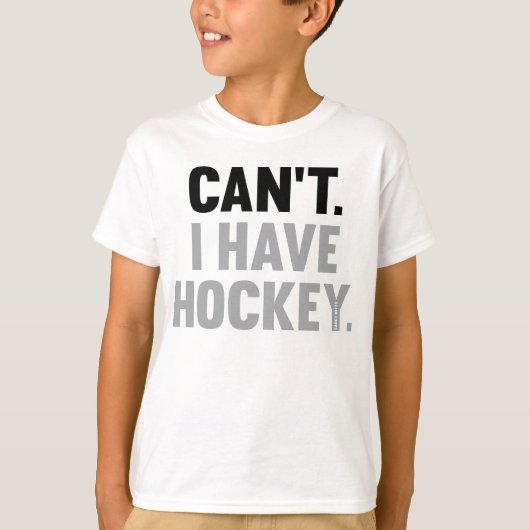 Kann ich Hockey-große lustige T-Shirt (Vorderseite)
