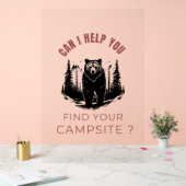 Kann ich Ihnen helfen, Ihren Campingplatz zu finde Acrylschild (Hochzeit)