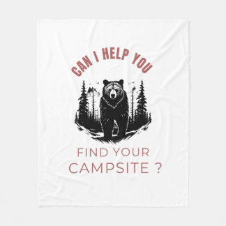 Kann ich Ihnen helfen, Ihren Campingplatz zu finde Fleecedecke