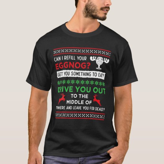 Kann ich Ihren Eggnog - Funny Christmas Vacatio na T-Shirt (Vorderseite)
