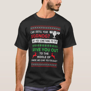 Kann ich Ihren Eierpunsch nachfüllen Weihnachtsurl T-Shirt