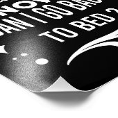 Kann ich jetzt nach meinem Abitur zurück ins Bett Fotodruck (Ecke)