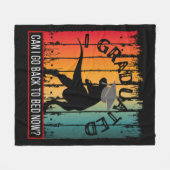 Kann ich jetzt wieder ins Bett gehen? Fleecedecke (Vorderseite (Horizontal))