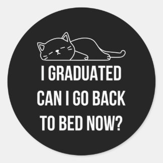 Kann ich jetzt wieder ins Bett gehen, wenn ich ein Runder Aufkleber