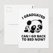 Kann ich jetzt wieder zu Bett gehen? Postkarte (Vorne/Hinten)