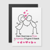 Kann ich mir ein Niedliches Kiss-Coupé ausleihen? Magnetkarte (Vorne/Hinten)