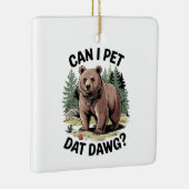 Kann ich mit Dawg essen gehen? Keramikornament (Rechts)