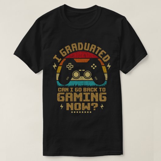 Kann ich mit meinem Abitur wieder zum Gaming-Gamer T-Shirt (Design vorne)